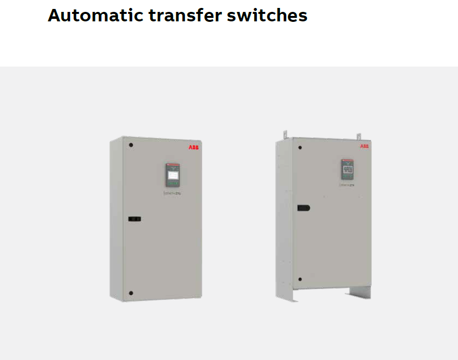 ABB 低压系统产品-自动转换开关Low voltage BuyLog -Automatic Transfer Switches-8