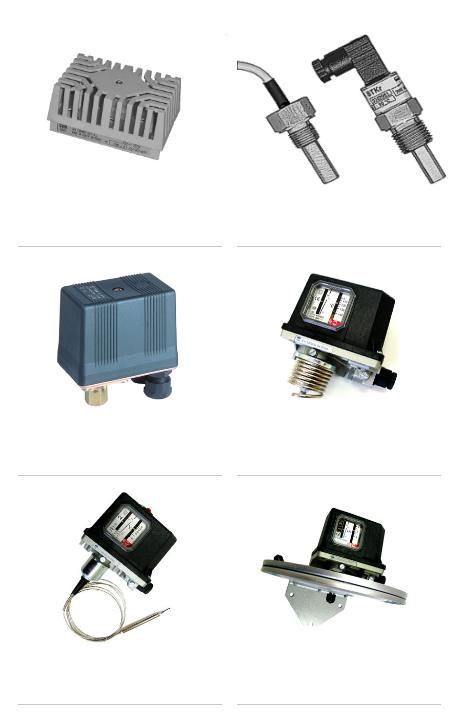 ZPA压力/温度控制器，传感器Pressure/temperature controllers, sensors